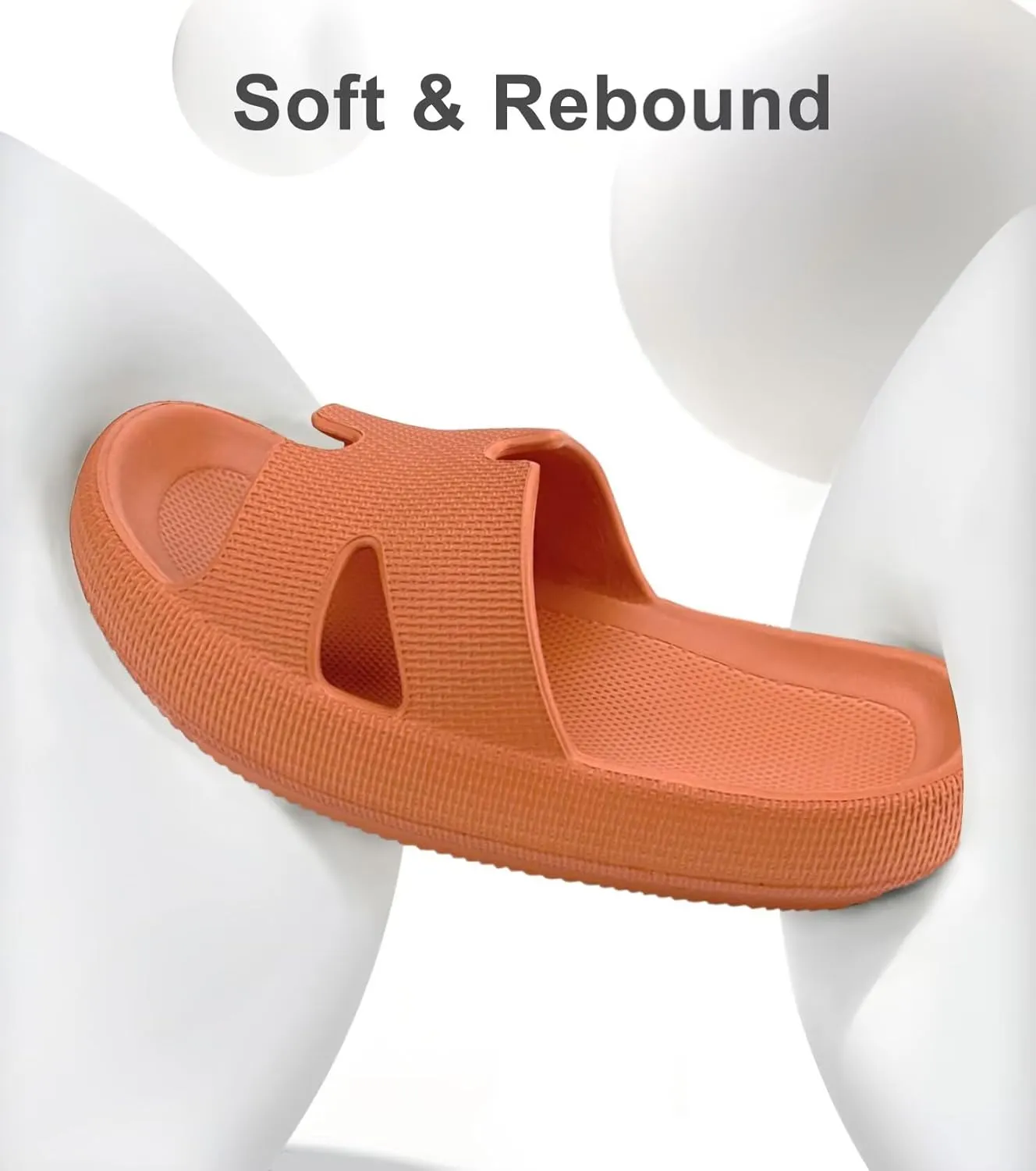 Cloud Slides for Women and Men Cushion Recovery Pillow Sandals, Memory Foam House Shower Slippers for Woman, Non-Slip Comfort Quick Drying