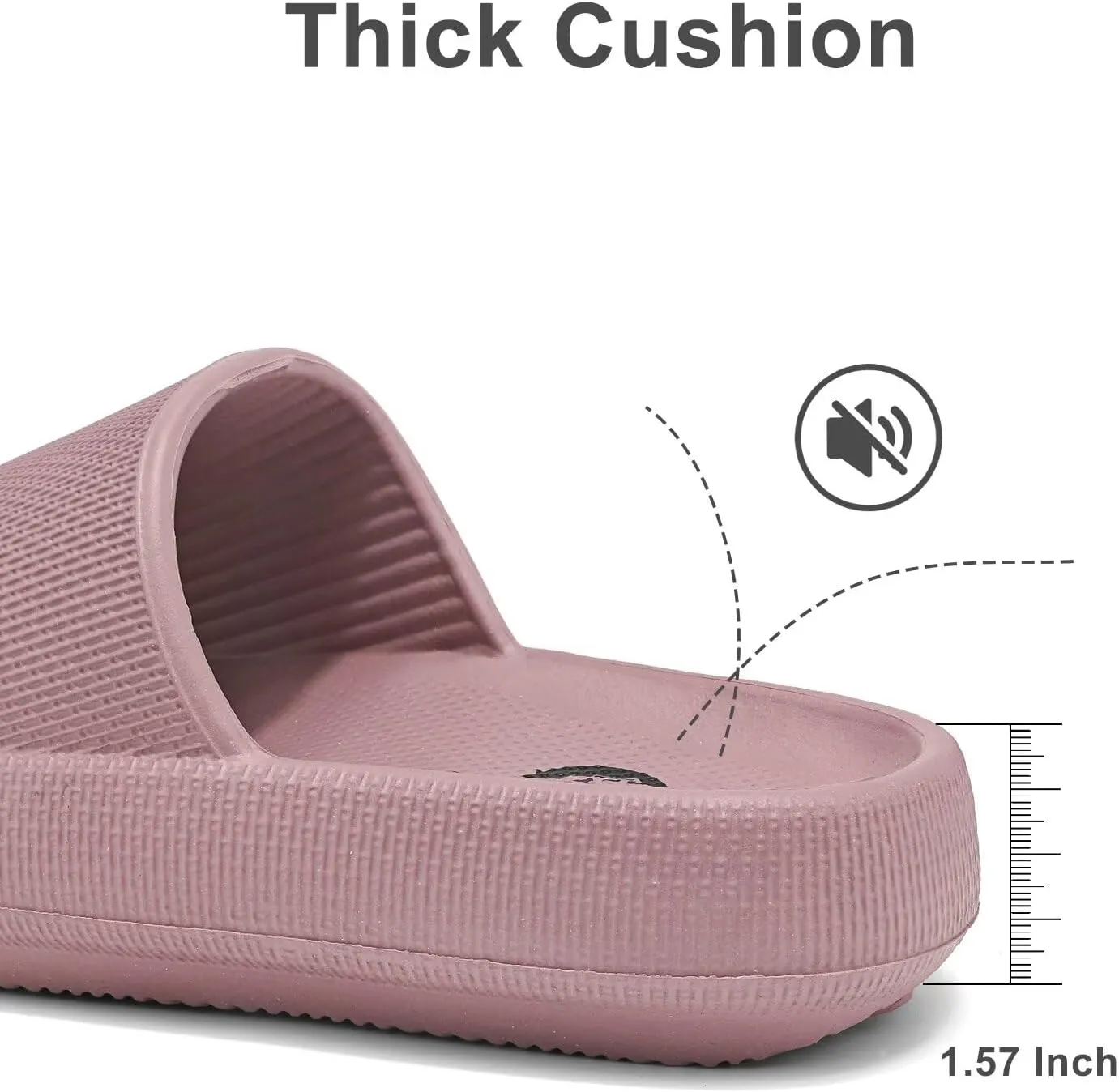 Cloud Slides for Women and Men Cushion Recovery Pillow Sandals, Memory Foam House Shower Slippers for Woman, Non-Slip Comfort Quick Drying