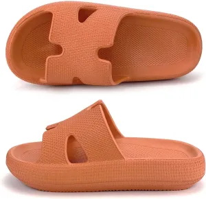 Cloud Slides for Women and Men Cushion Recovery Pillow Sandals, Memory Foam House Shower Slippers for Woman, Non-Slip Comfort Quick Drying