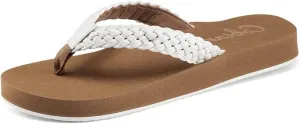 Cobian Women’s Summer Active Comfort Thick Top Sole Thong Braided Bounce Flip-Flops