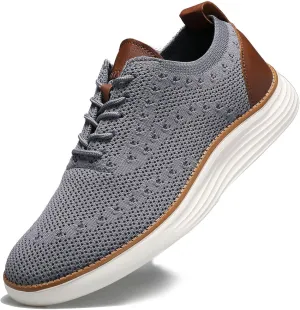 Comfortable Business Casual Shoes for Men, Fashion Mesh Dress Sneakers Shoes, Lightweight Breathable Walking Shoes