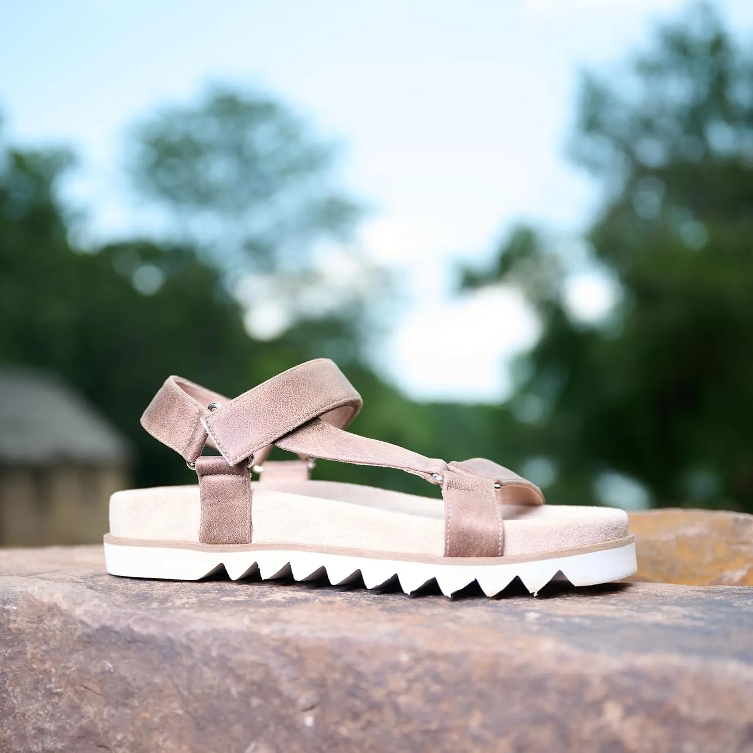 Corkys Footwear Give It A Go Strappy Sandal - 0.5-inch Platform - Adjustable Comfort Straps - Soft Plush Cushioned Soles for Blissful Steps - All Day Wear