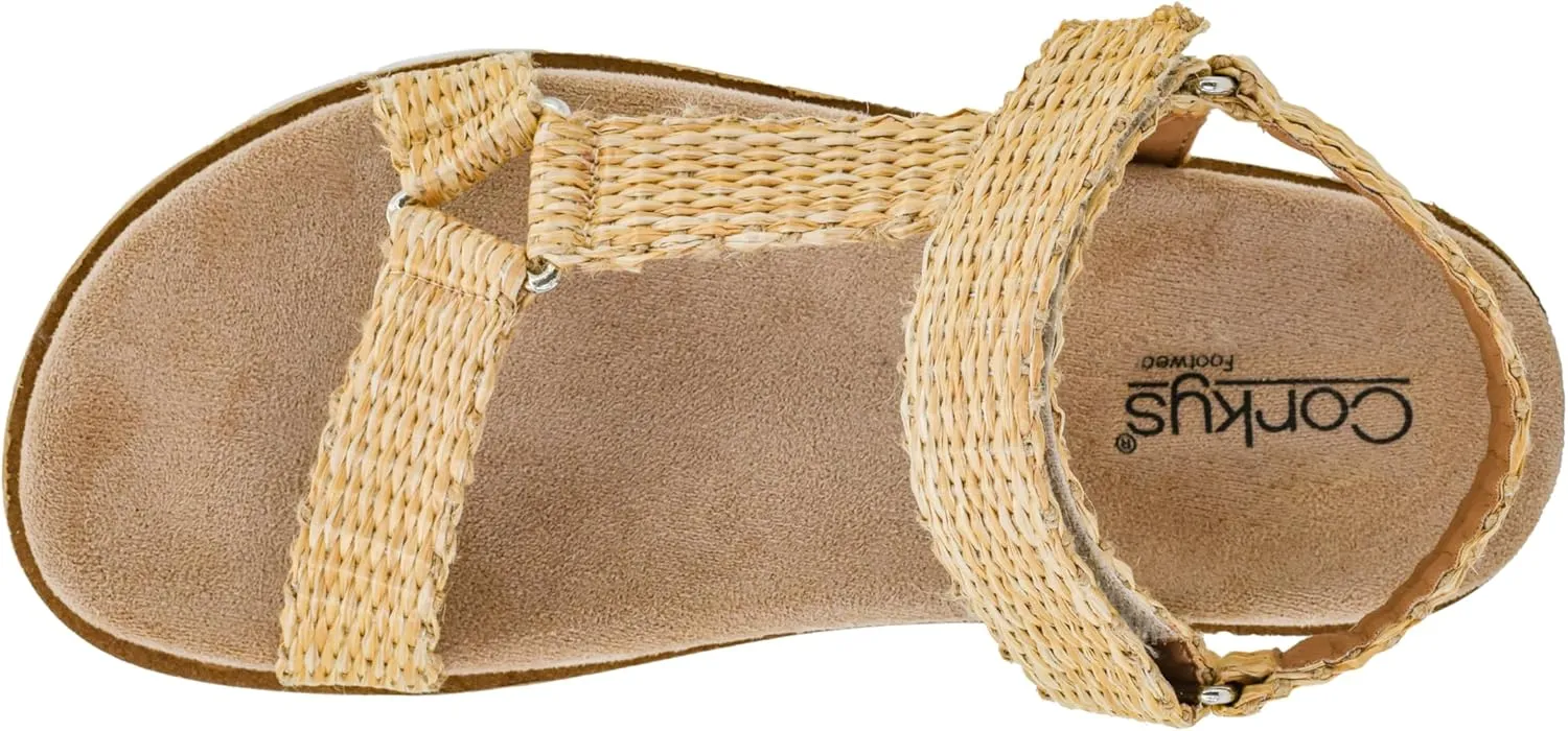 Corkys Footwear Give It A Go Strappy Sandal - 0.5-inch Platform - Adjustable Comfort Straps - Soft Plush Cushioned Soles for Blissful Steps - All Day Wear