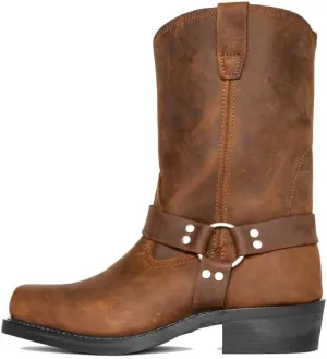 Cowboy Western Boot- Cowboy Boots for Men-Cowboy Boots Square Toe Embroidery Retro Fall Winter Traditional Boots