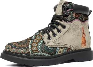 Custom Flower Mandala Animal Print Boots for Women Fashion Boots Winter Boots for Girl Lady
