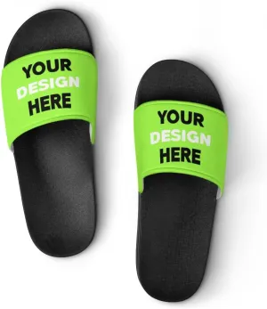 Custom Slides Slippers Personalized Casual Sandals Add Your Photo Name Design Comfortable Customized Bathroom Shoes Non Slip Shower Indoor Outdoor Beach Water Fashion Sandals Open Toe for Men Women
