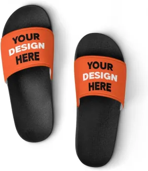 Custom Slides Slippers Personalized Casual Sandals Add Your Photo Name Design Comfortable Customized Bathroom Shoes Non Slip Shower Indoor Outdoor Beach Water Fashion Sandals Open Toe for Men Women