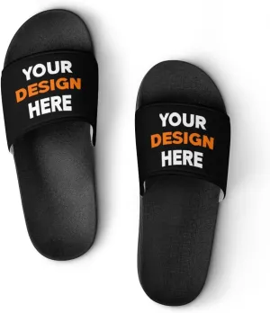 Custom Slides Slippers Personalized Casual Sandals Add Your Photo Name Design Comfortable Customized Bathroom Shoes Non Slip Shower Indoor Outdoor Beach Water Fashion Sandals Open Toe for Men Women