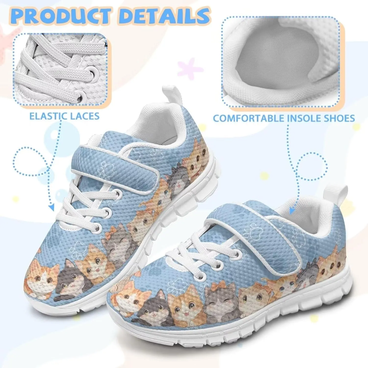Cute Shoes for Girls 10-12 School Outdoor Tennis Shoes