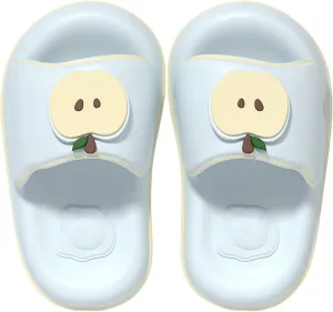 Cute Soft Apple Sandals for Women Korean Thick Sole Kawaii Cartoon Slippers Non-Slip Slides Girly Gift Indoor Outdoor