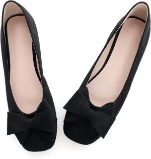 Dear Time Women's Flats Shoes Bowknot Dressy Ballets Loafers Wedding Business Casual Walking Shoes