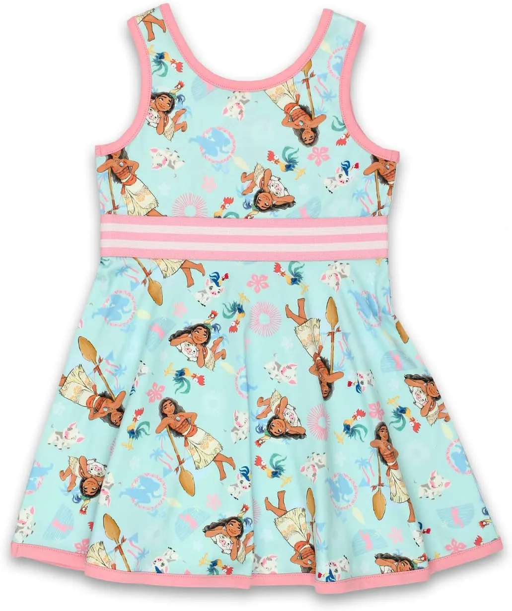 Disney Moana Toddler Girls Fit and Flare Ultra Soft Dress
