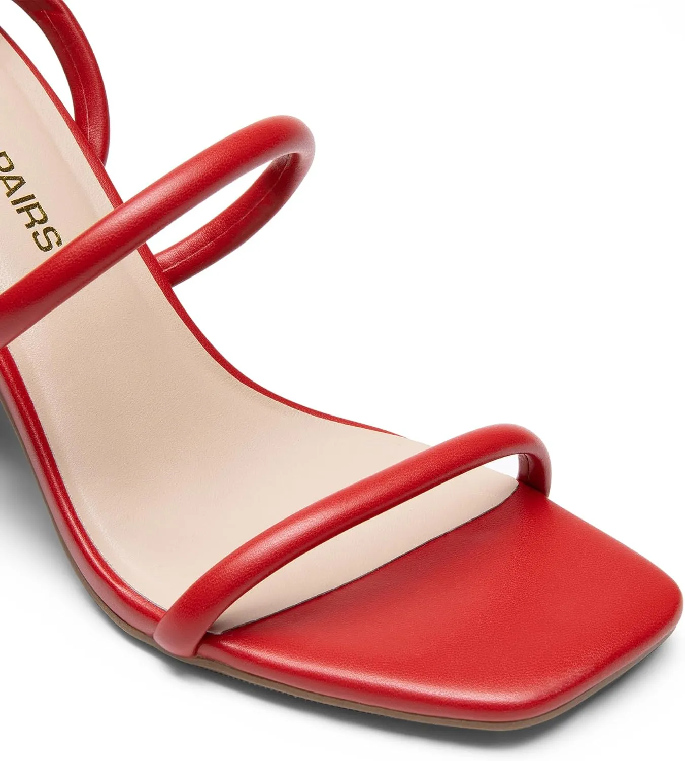 DREAM PAIRS Women Heels Chunky Square Open Toe Strappy Ankle Strap Block High Heeled Sandals for Dressy Wedding Comfortable Shoes