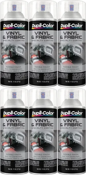Duplicolor Clear Vinyl and Fabric Spray (11 oz) - 6 Pack