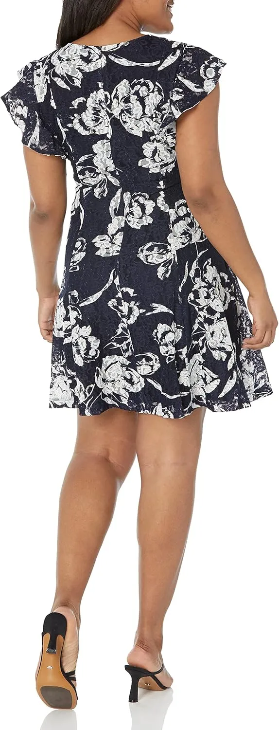 Eliza J Women's Fit & Flare Everyday Soft Knee Length Dress