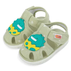 ESTAMICO Baby Boys Girls Sandals Cute Animal Summer Shoes Breathable Non Slip First Walker, 6-9 Months Infant, Green
