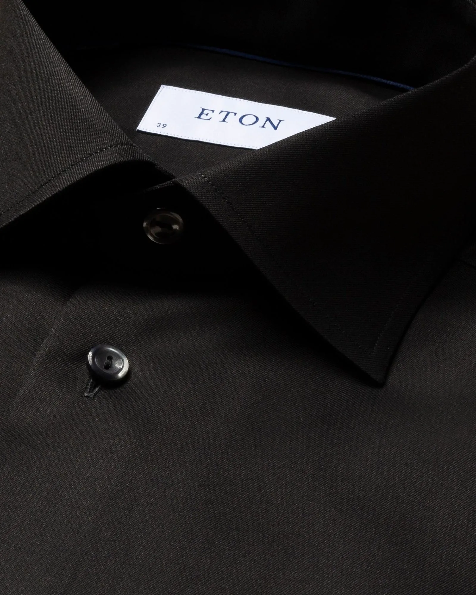 Eton- Black Signature Twill Shirt