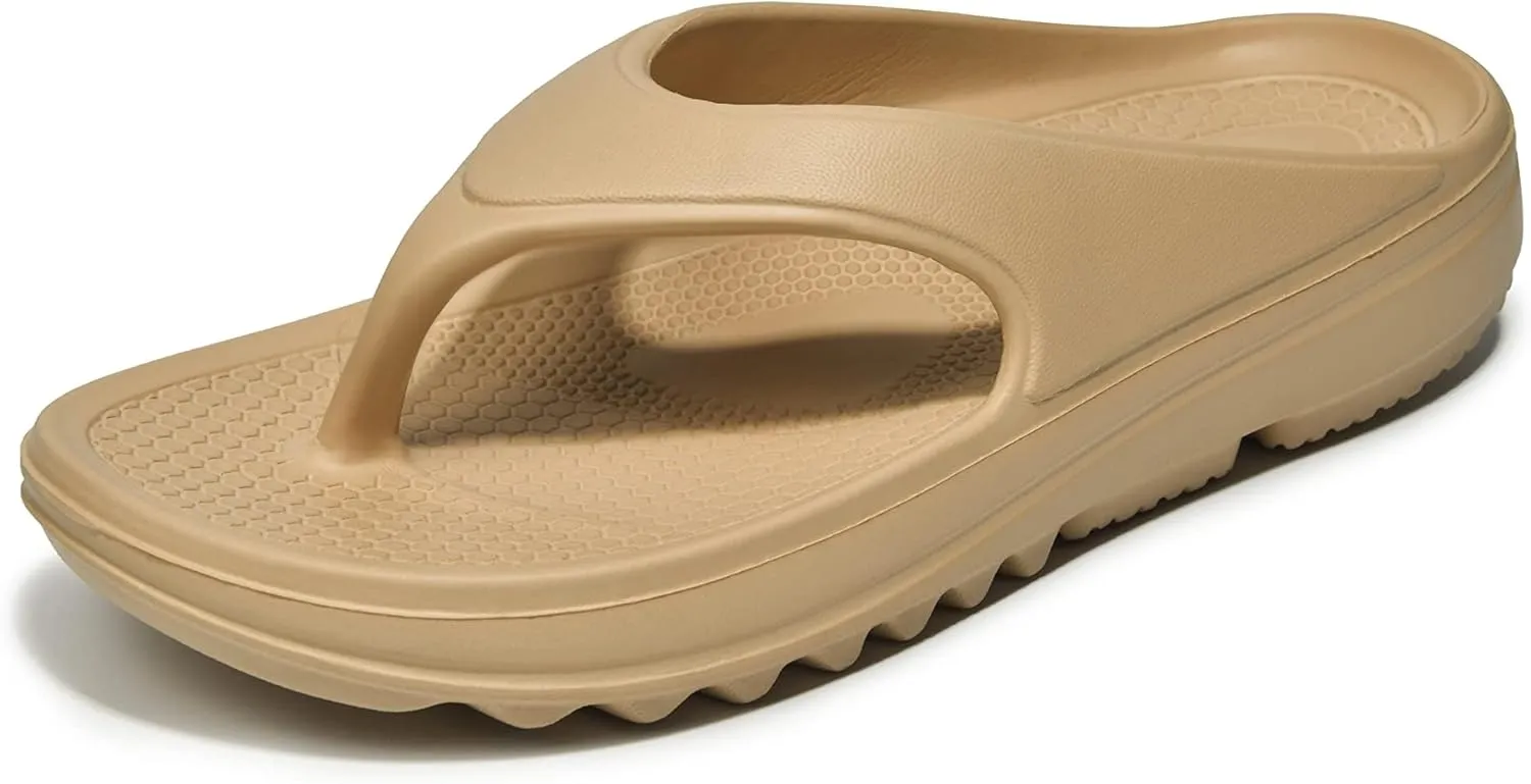 Flip Flops for Women, Orthotic Lightweight Beach Slides Sandals Anti Slip Shower Slippers with Ultra Soft Arch Support Non-Slip
