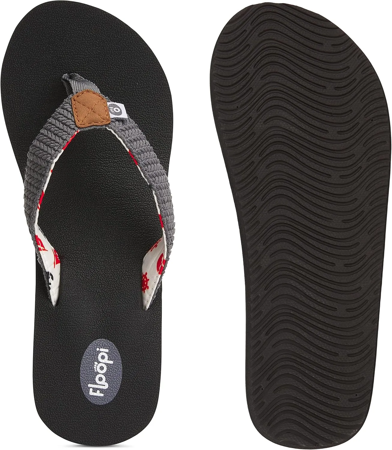 Floopi High Heel Wedge Sandals for Women-Comfort Yoga Mat Footbed for Support, Flip Flop Thong Platforms for Summer