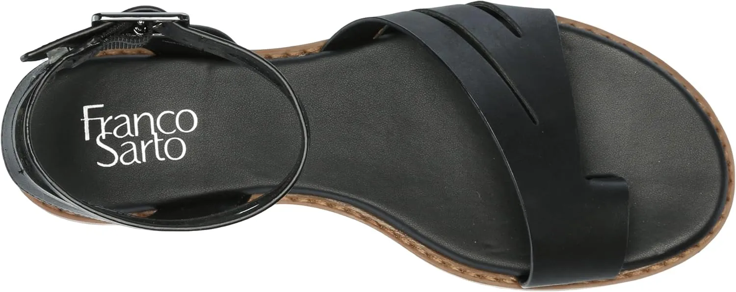 Franco Sarto Women's Greene Ankle Strap Flat Sandals