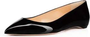 FSJ Women Novelty Pointed Toe Pumps Slip On Multicolored Flats Summer Holiday Casual Dress Shoes Size 4-15 US