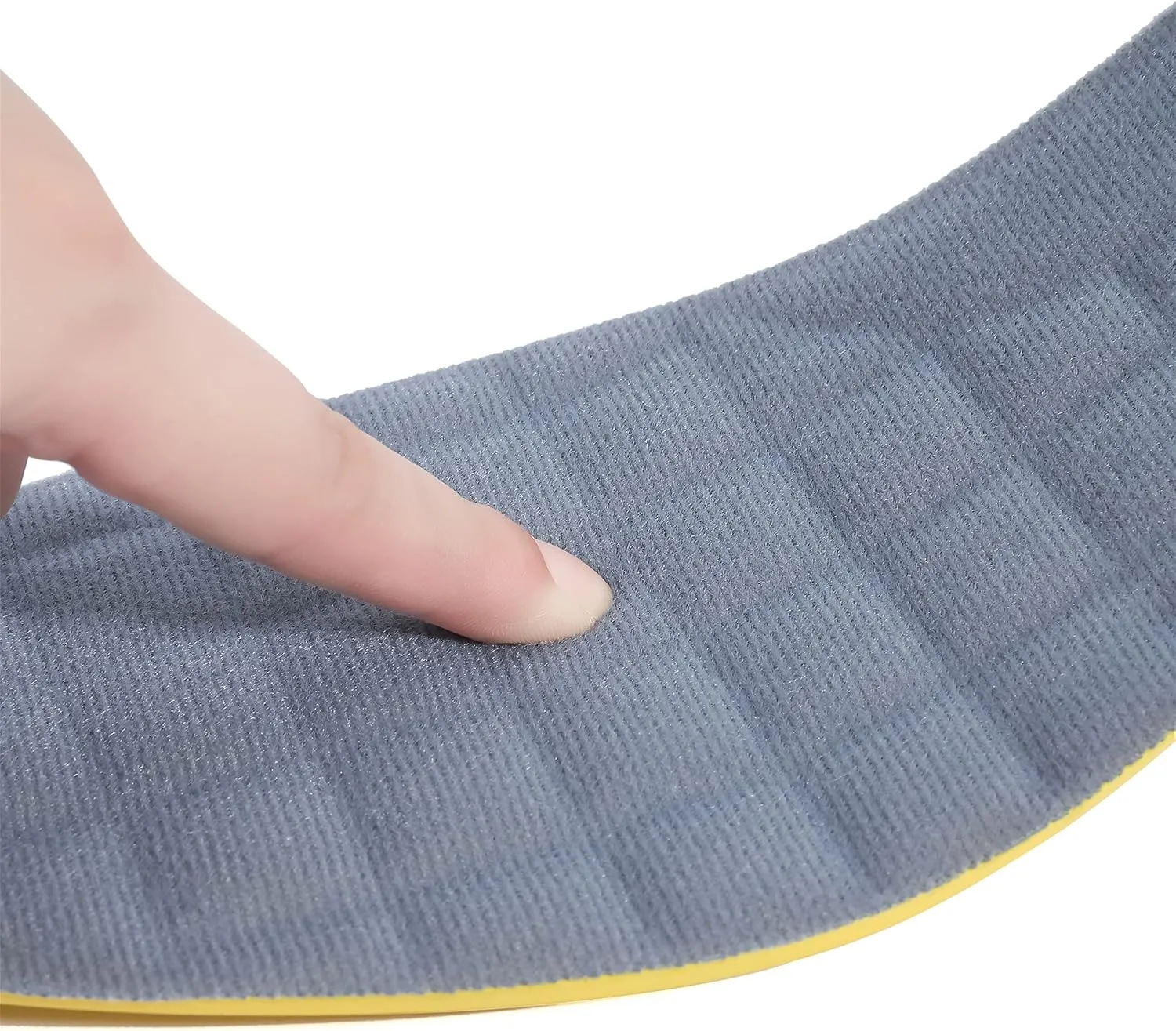 Full Length Memory Foam Shoes Insert with Arch Support - Premium Cushioning Orthopedic Shoe Insoles for Heel Pain & Plantar Fasciitis Running Hiking Working Men & Women (Grey, 8)