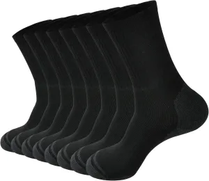 GKX Men's Cotton Athletic Socks – Moisture-Wicking, Cushioned Crew Socks for Work Boots, Sports & Outdoor – Heavy Duty