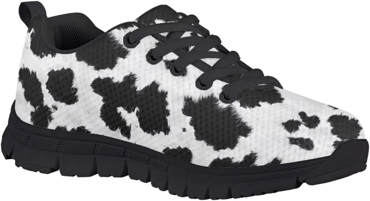 GOSTONG Unisex Kids Sneakers Stripe Leopard Breathable Cool Mesh Athletic Shoes Soft Non-Slip Running Sneakers for Little Kids 11 12 13 Big Kids 1 2 3 Black