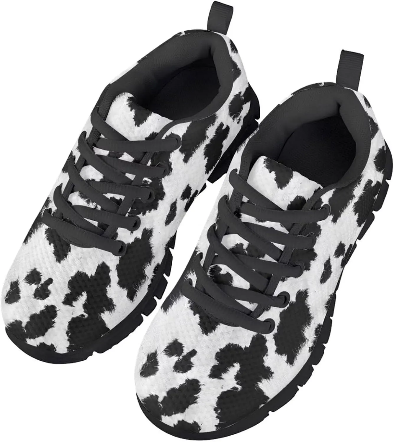 GOSTONG Unisex Kids Sneakers Stripe Leopard Breathable Cool Mesh Athletic Shoes Soft Non-Slip Running Sneakers for Little Kids 11 12 13 Big Kids 1 2 3 Black