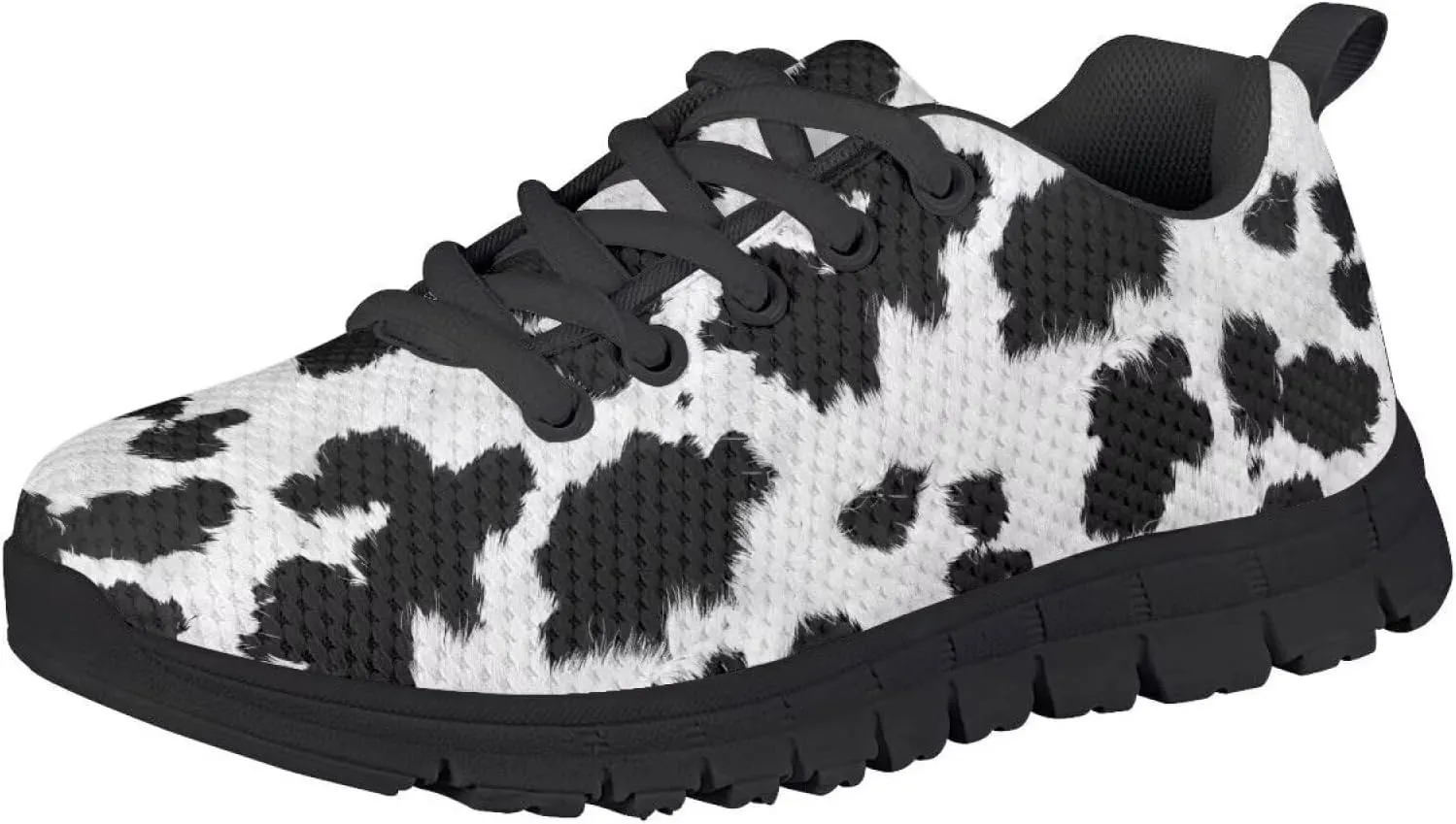 GOSTONG Unisex Kids Sneakers Stripe Leopard Breathable Cool Mesh Athletic Shoes Soft Non-Slip Running Sneakers for Little Kids 11 12 13 Big Kids 1 2 3 Black
