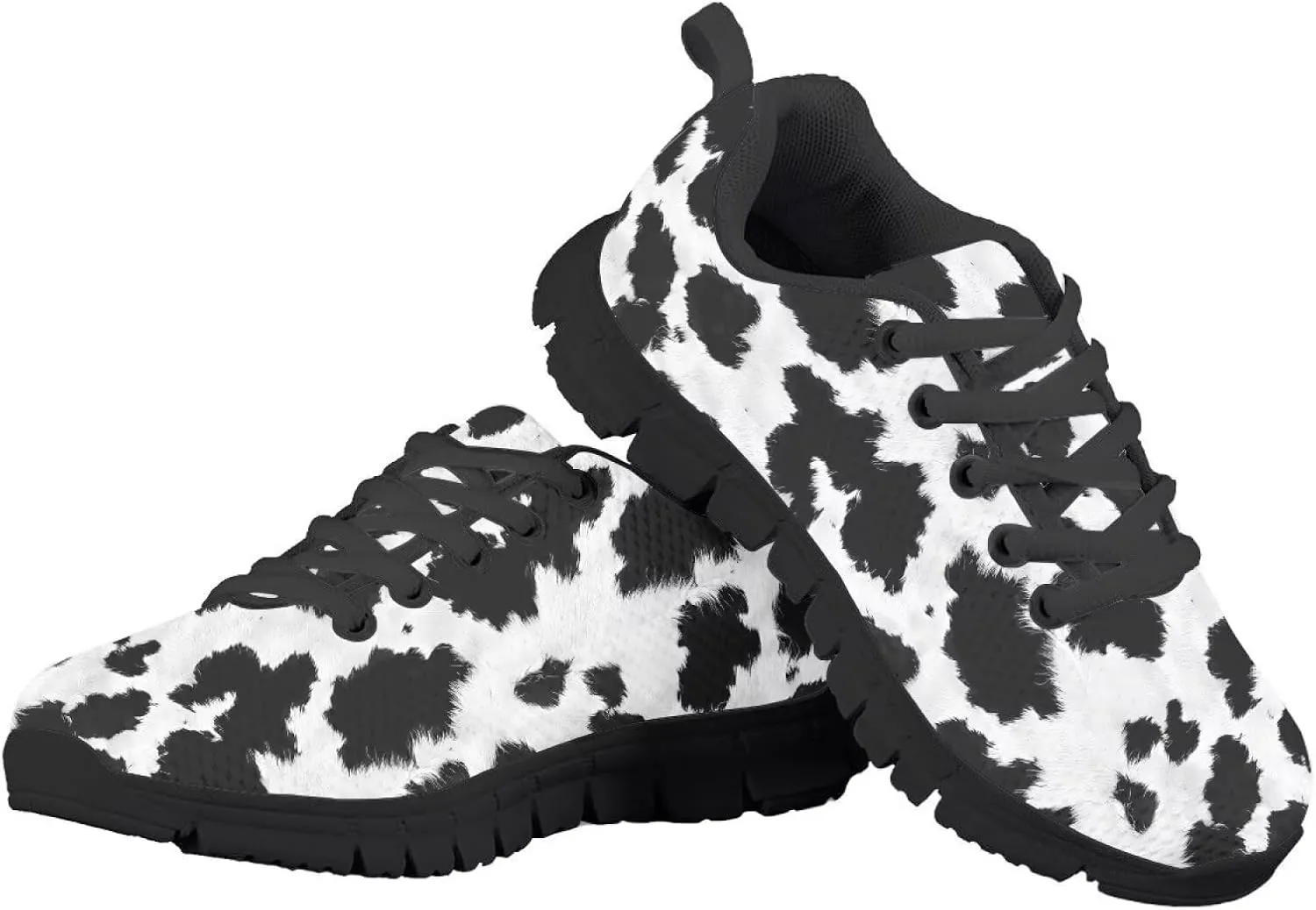 GOSTONG Unisex Kids Sneakers Stripe Leopard Breathable Cool Mesh Athletic Shoes Soft Non-Slip Running Sneakers for Little Kids 11 12 13 Big Kids 1 2 3 Black