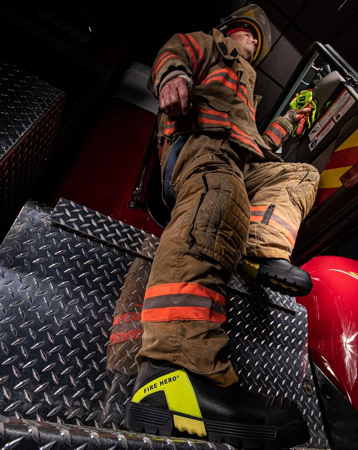 HAIX Fire Hero Xtreme Women's Composite-Toed Waterproof Firefighting Boots with Heat- and Slip-Resistant Sole