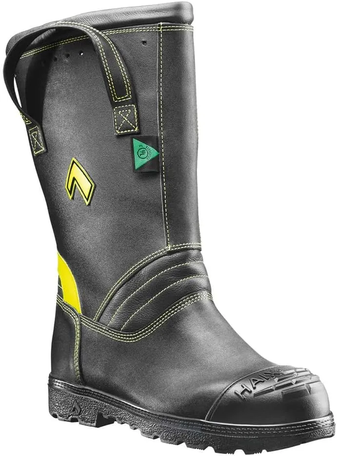 HAIX Fire Hunter Xtreme Waterproof Composite-Toed Firefighting Boots with Anti-Slip Sole and Cushioned Insole