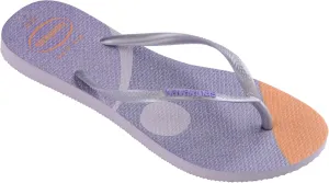 Havaianas Kids Slim Palette Glow Flip Flops - Spring and Summer Sandals for Kids - Quiet Lilac, 9C little kid