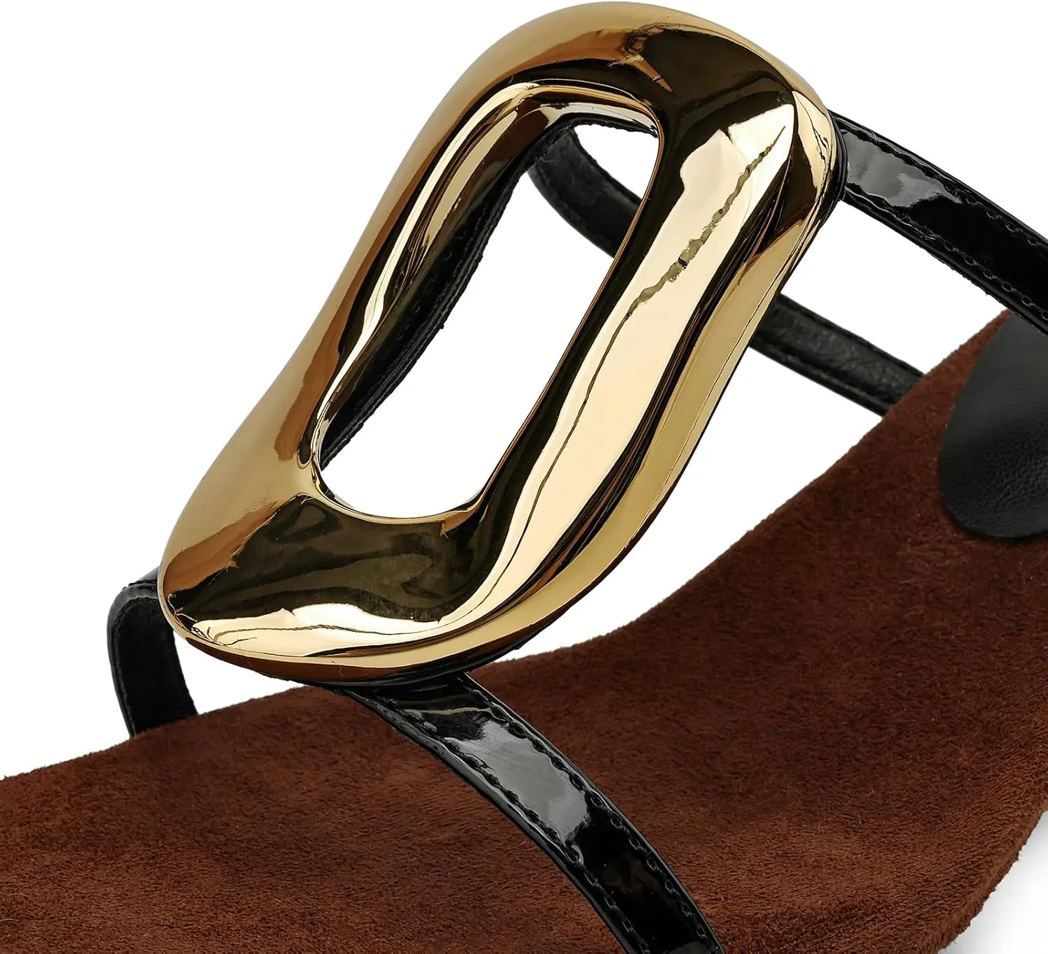 Heeled Sandals for Women Slip on Sandals 2 Inch Heels Chunky Slides Shoes Comfortable Sandals Square Toe Wedge Dress Shoes