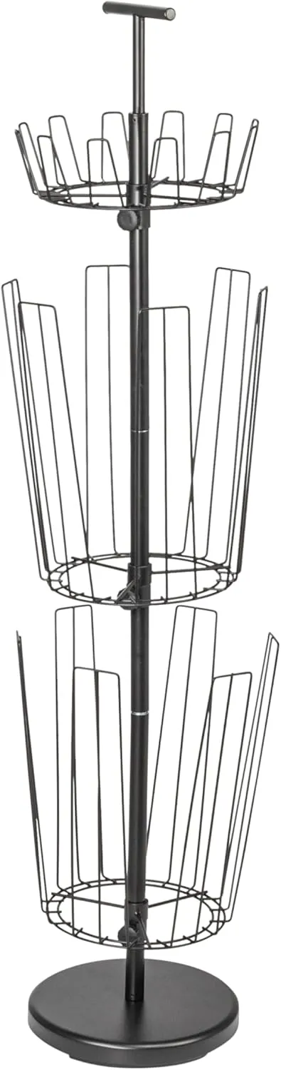 Household Essentials 3-Tier Boot Storage Tree, Matte Black