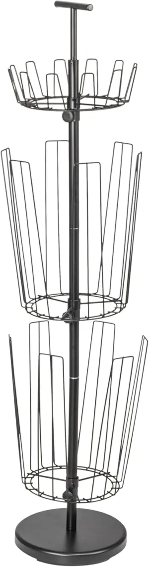 Household Essentials 3-Tier Boot Storage Tree, Matte Black