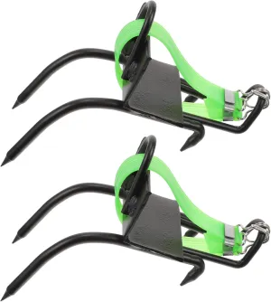 Housoutil Tree Climbing Buckle Spikes,Climbing Spurs,Tree Climbing Gear with 45# Steel Forging,Arborist Equipment for Climbers, Logging, Hunting Observation, Fruit Picking