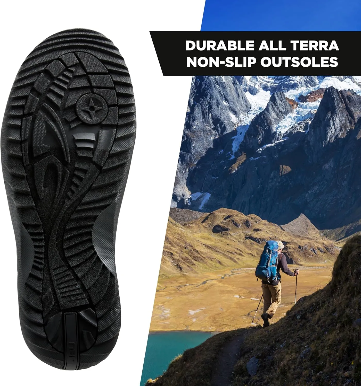 Jambu Unisex-Adult Tex Men Black Sneakers All-Terra Outsoles for Traction, Weather-Tough Uppers