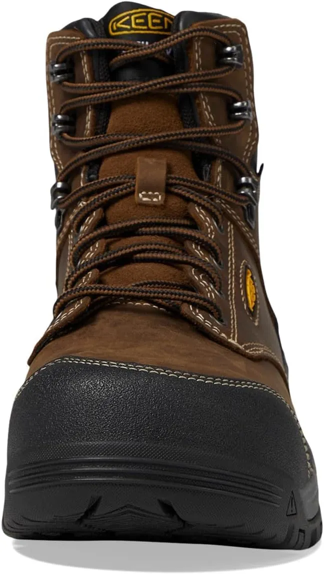 KEEN Utility Women's Evanston 6" Composite Toe Waterproof Leather Durable Construction Work Boots