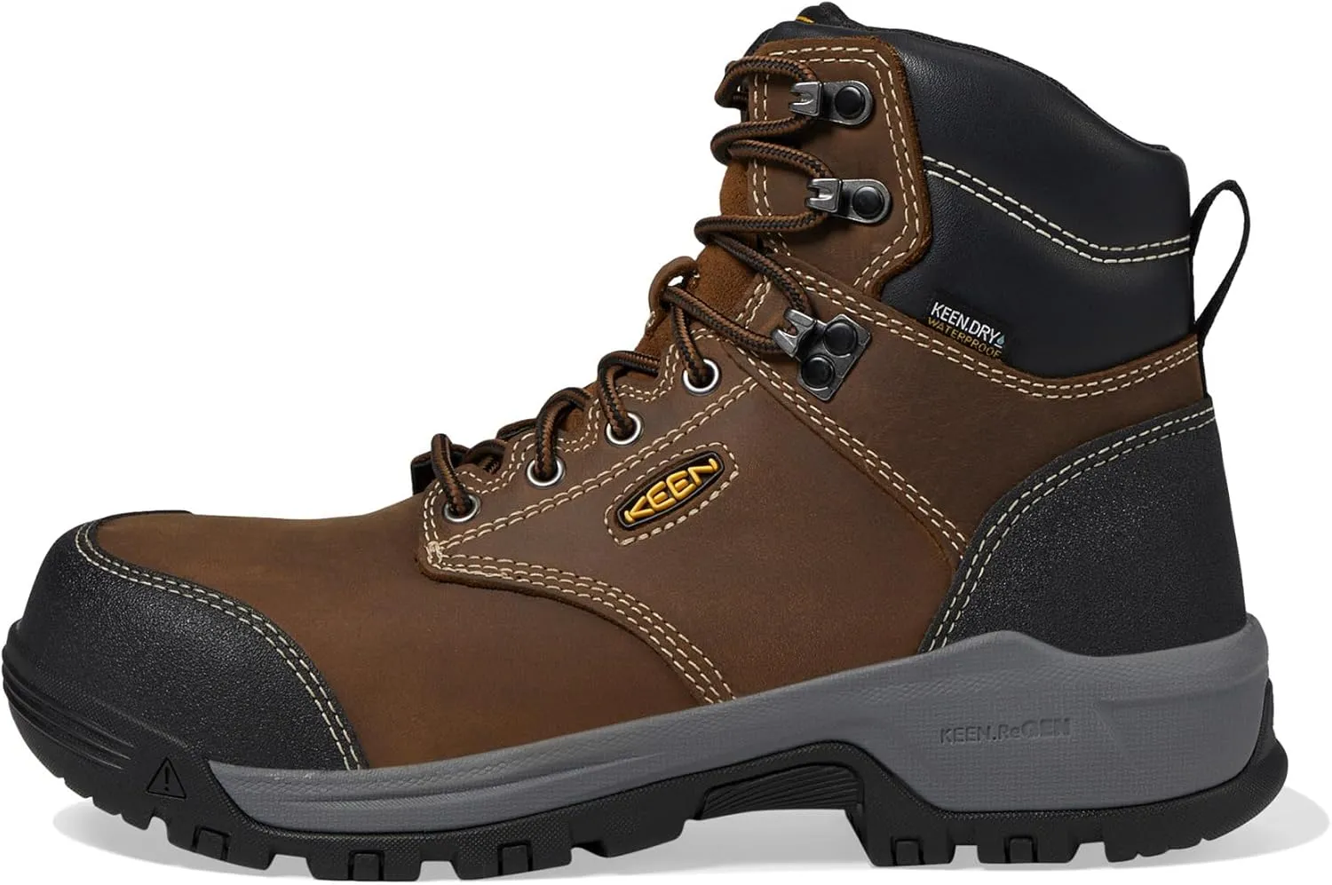 KEEN Utility Women's Evanston 6" Composite Toe Waterproof Leather Durable Construction Work Boots