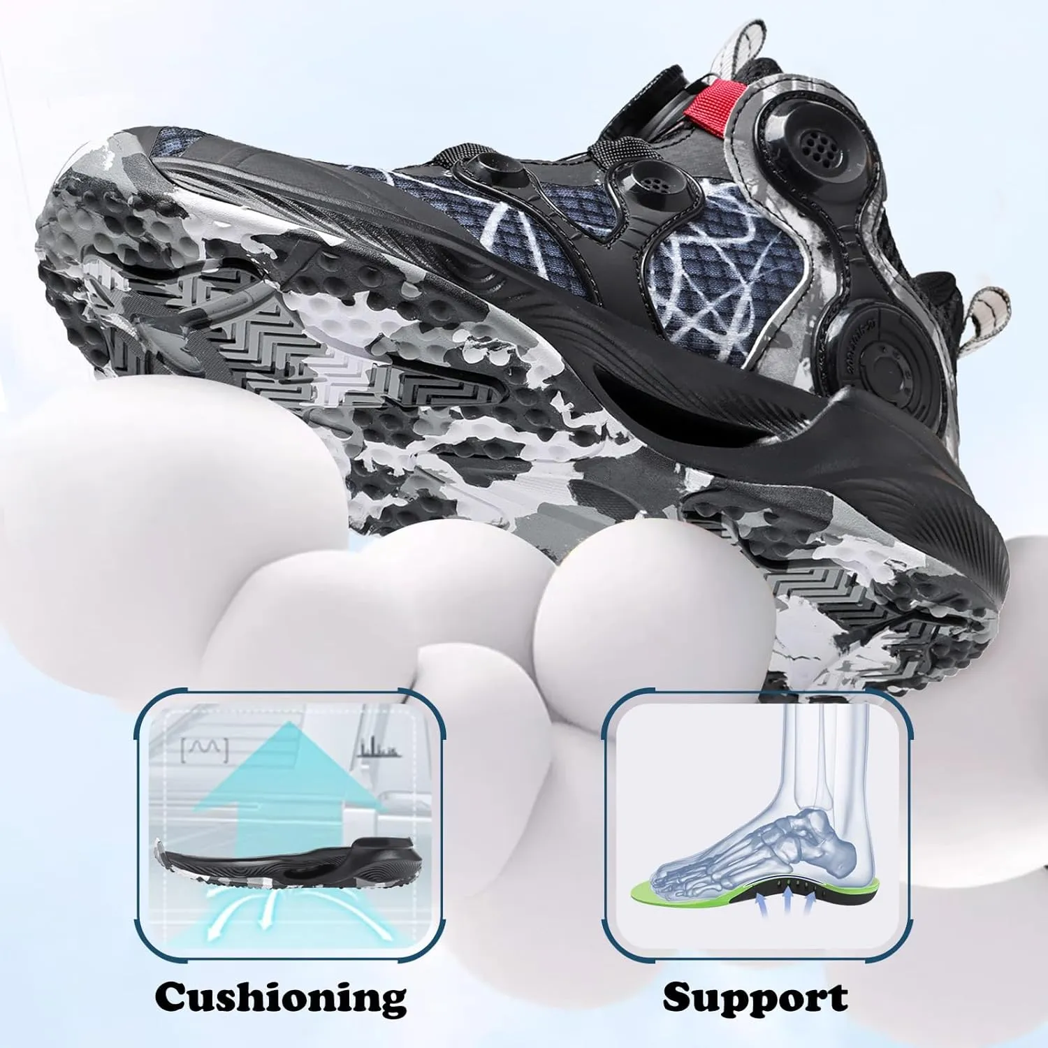 Kids Sneakers Boys Girls Running Tennis Shoes Athletic Sports Casual