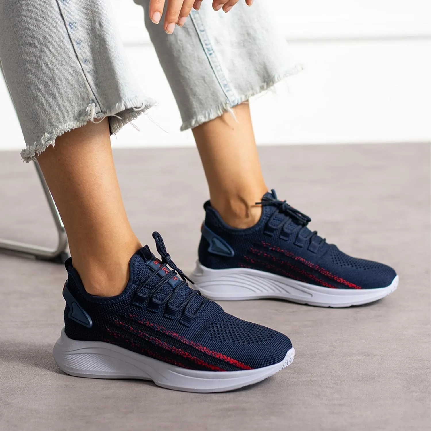 Knit Sneakers for Women and Men - Lightweight Slip-On Walking Shoes - Comfortable Women's Sneakers, Men's Sneakers, Casual Shoes