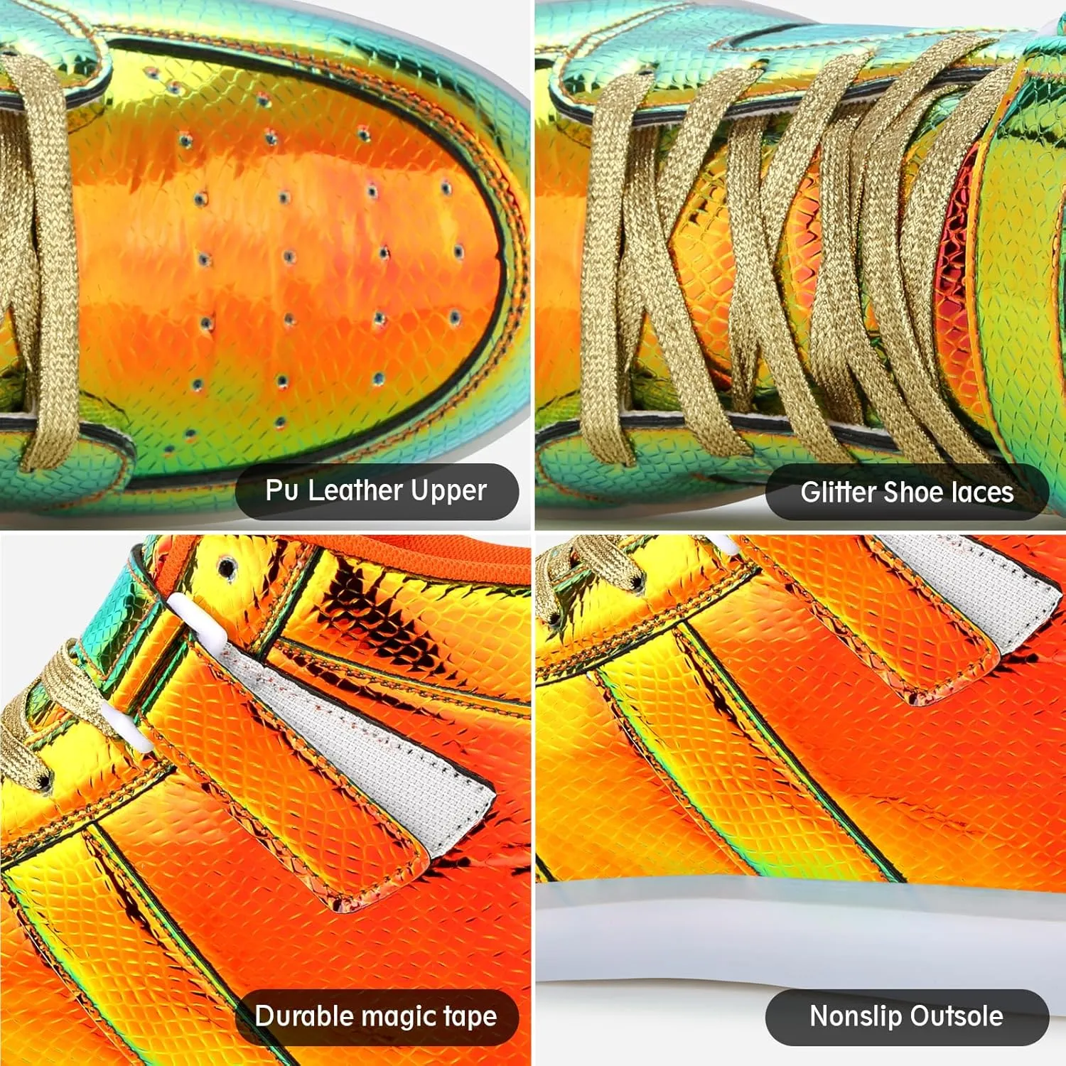Light Up Shoes Men Women LED Shoes USB Charging Adult High Top LED Sneakers Glow in The Dark Footwear for Dancing Party Festivals Festivals