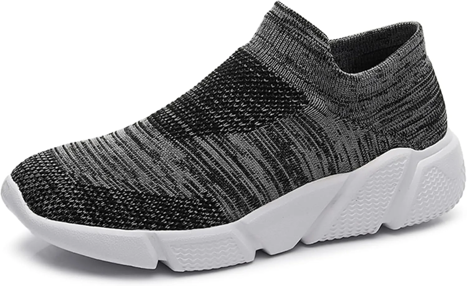 LLTMALL Women's Knit Loafer Sneakers Mesh Breathable Slip on Tennis Walking Sock Shoes