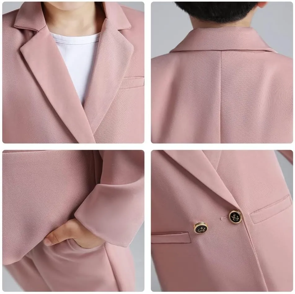 LOLANTA Boys Casual Suits Wedding Outfits Kids 2 Piece Gentleman Blazer and Pants Set Dresswear