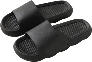 LUCBEI Shark Slippers Sandals Men and Women Outdoor Wear Indoor Home Soft Bottom Student Couple Sandals Men Trendy Fashion Summer Sandals (Color : Black, Size : 38-39)