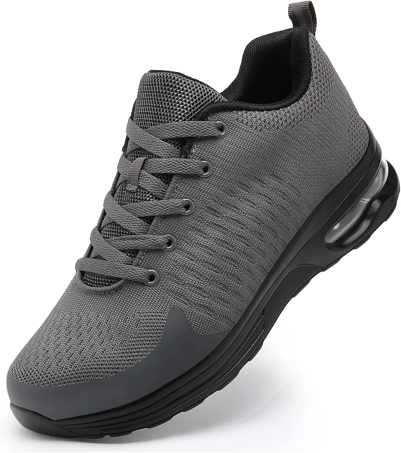 LUPWEE Steel Toe Shoes for Men Women, Slip Resistant Safety Work Shoes Puncture Proof Comfortable Indestructible Sneakers with Specialized Work Insole for Industry Construction Warehouse