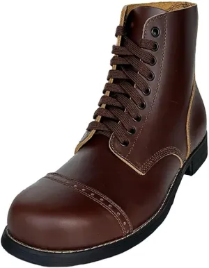 M1942 Short Boots Retro US Mens Cowhide Combat Hiking Outdoor Paratrooper Boots Vintage WWII Shoes