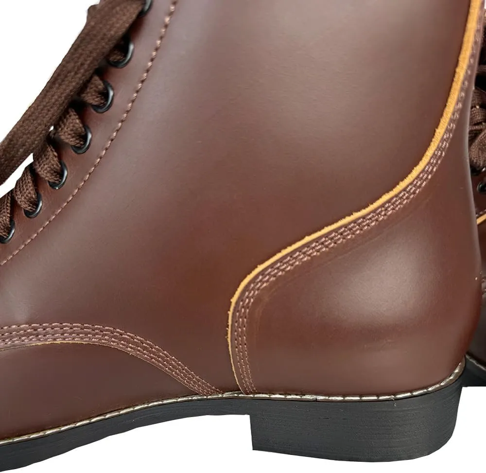 M1942 Short Boots Retro US Mens Cowhide Combat Hiking Outdoor Paratrooper Boots Vintage WWII Shoes